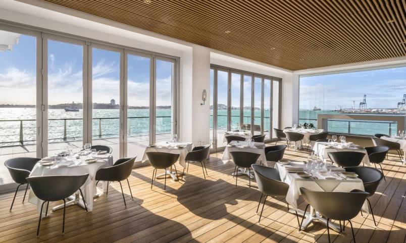 View of the FISH restaurant 