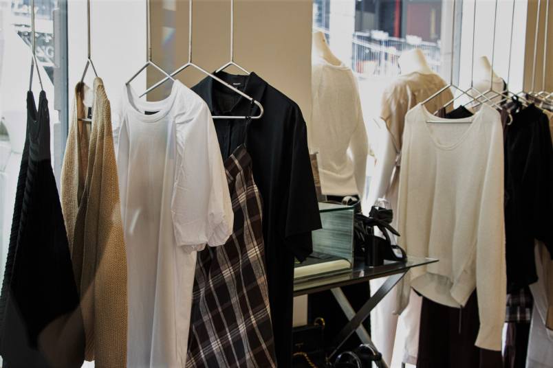 Clothes on the rack