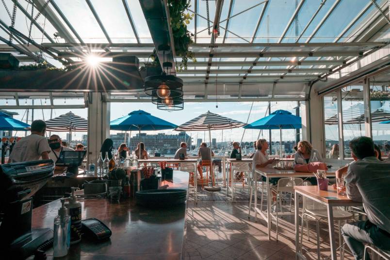Dr Rudi's bar rooftop 