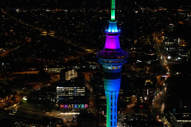 Sky Tower rainbow 