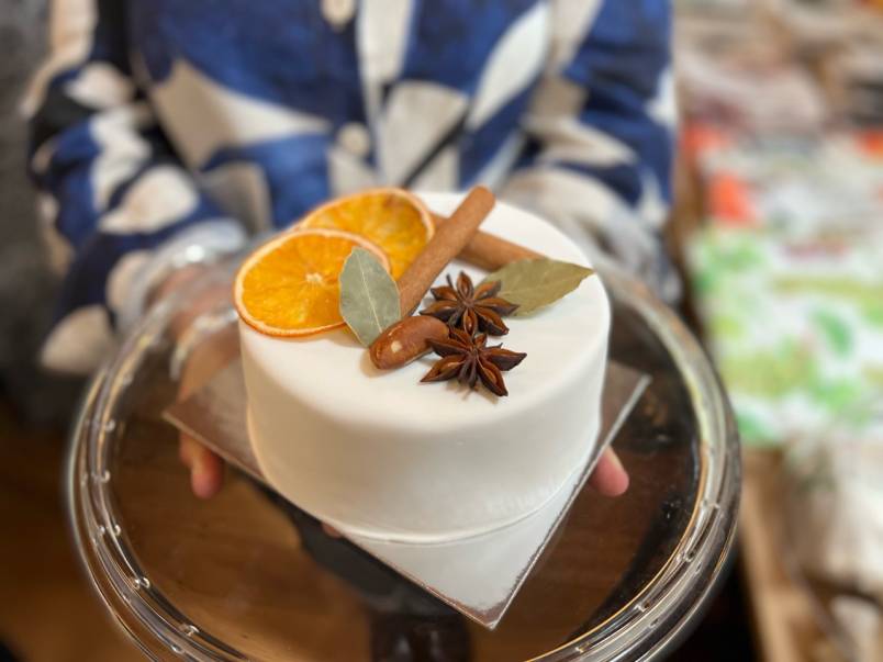 Scarecrow Christmas cake 