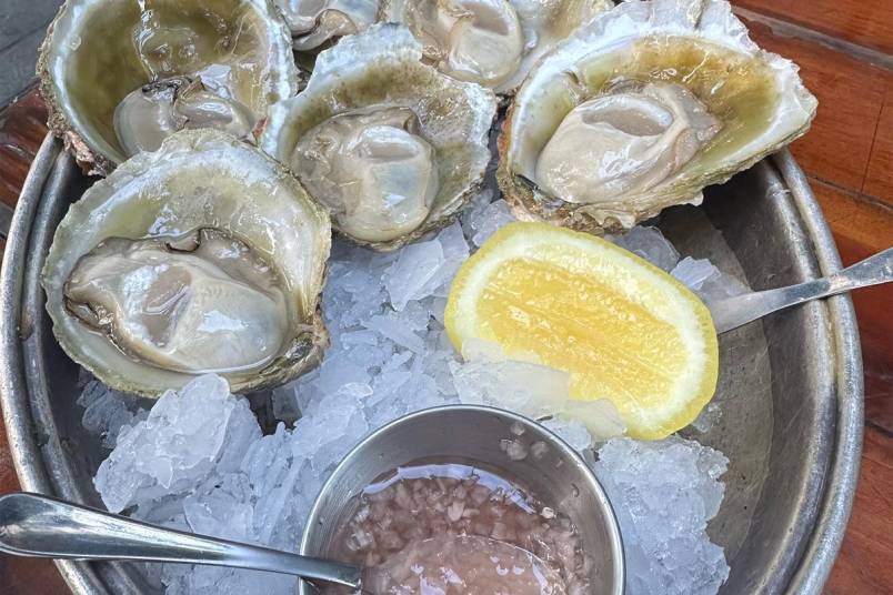 Bluff oysters at Depot 