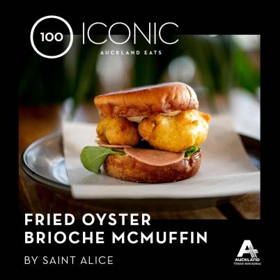 Saint Alice - Fried Oyster Brioche McMuffin