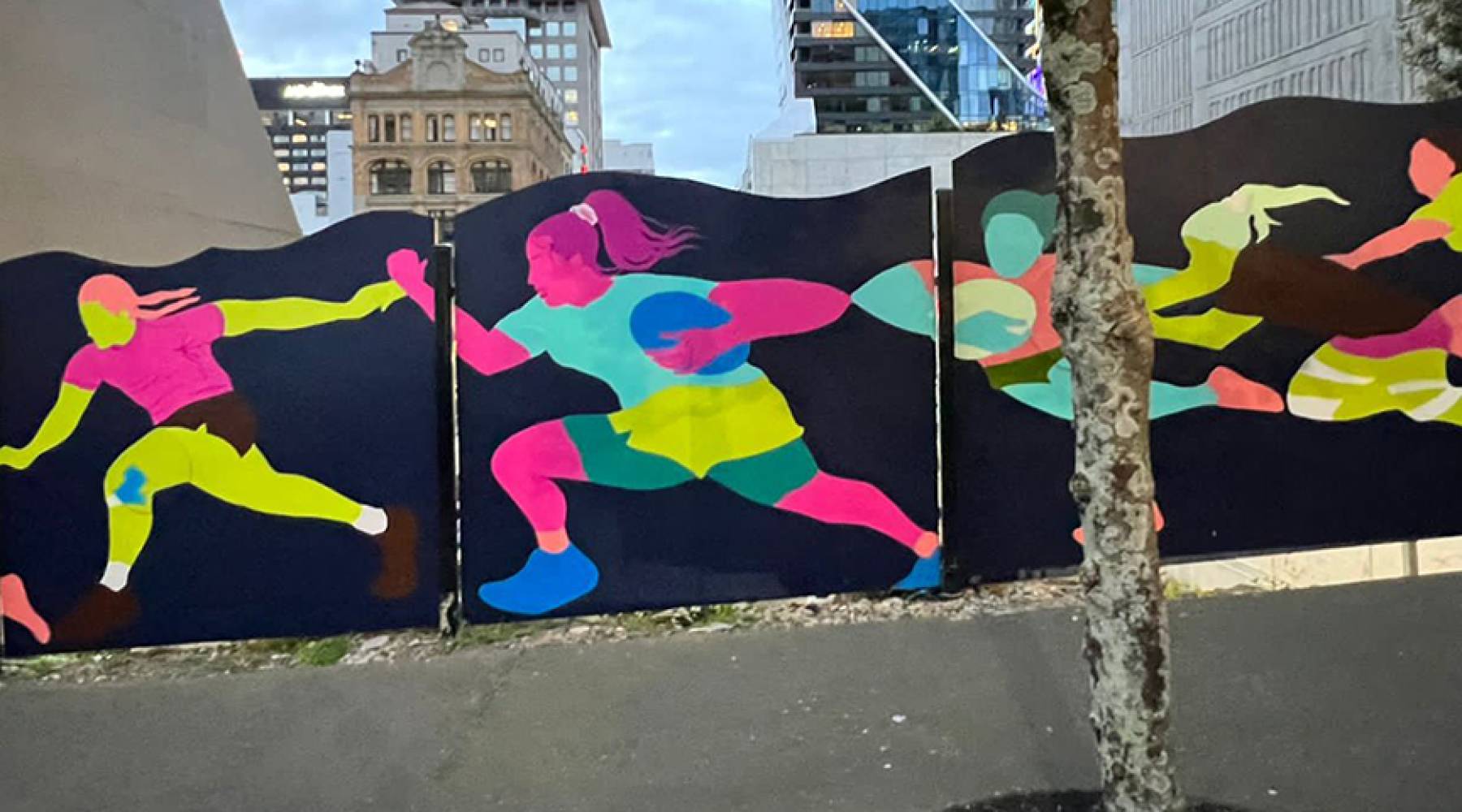 Welsh Rugby Mural Archived: Support Our Sisters: The Art of Rugby | Heart of the City